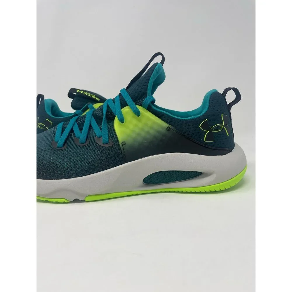 Under Armour Hovr Rise 3 Running Shoes Blue Green 3024273-300 Mens Size‎ 10 NEW